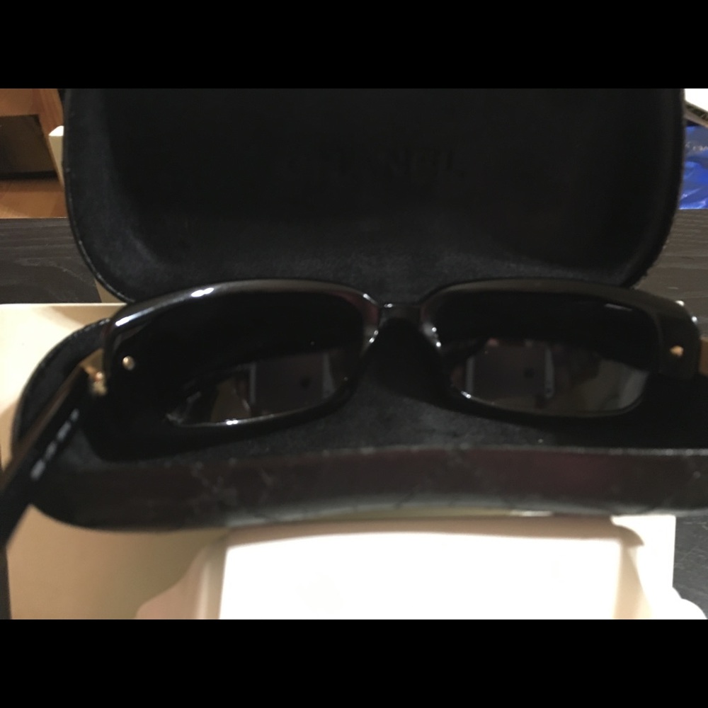 SOLD Chanel Black Square Sunglasses 1067608 5026